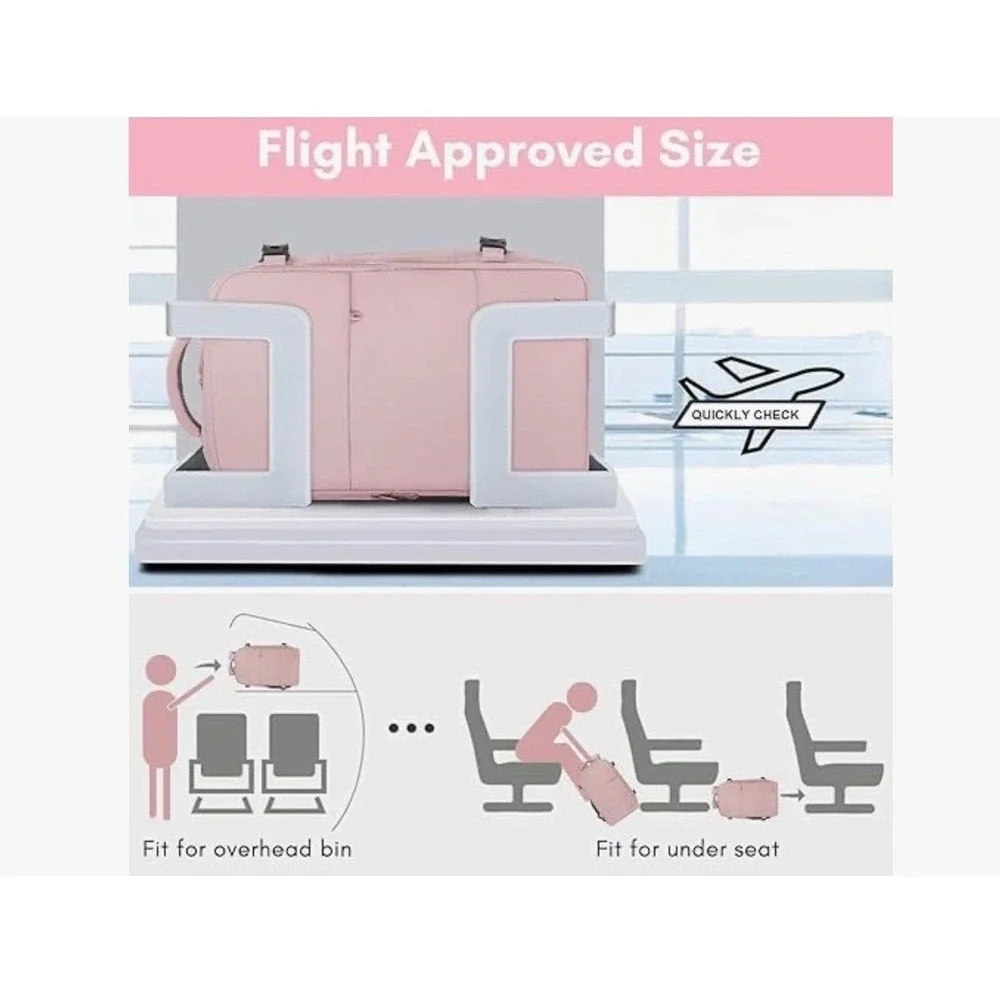 Taygeer Travel Laptop Backpack Pink USB Charging 17